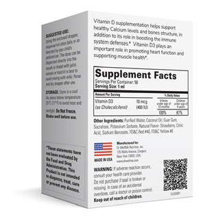 KiddieWell® D-400 - Vitamin D3 Oral Drops