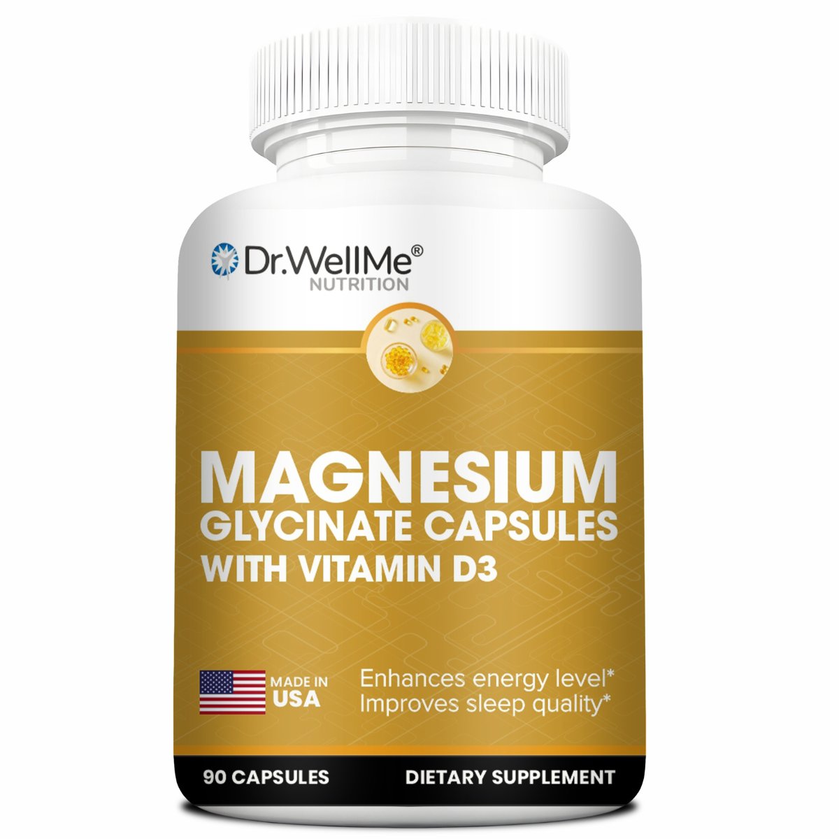 Magnesium Glycinate with Vitamin D3 Capsules