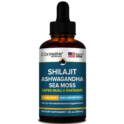 Shilajit with Sea Moss and Ashwagandha Drops