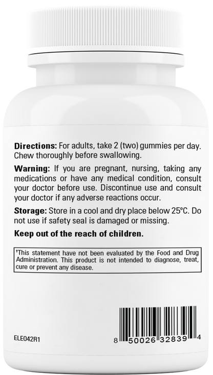 Dr.WellMe Apple Cider Vinegar with Ginger Gummies - Natural Apple Vinegar Flavor