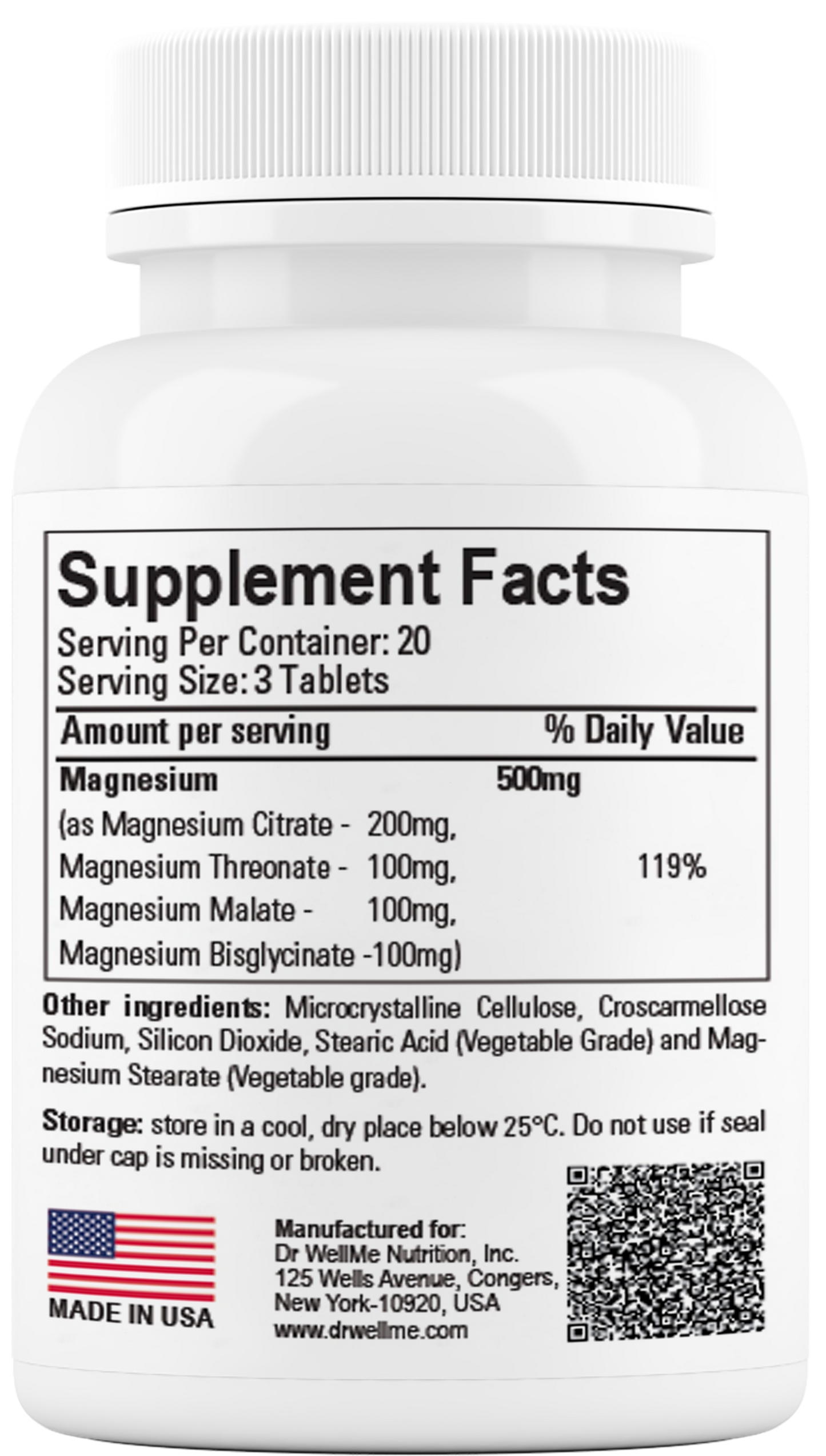 Dr.WellMe Magnet Uni Plus 500 mg