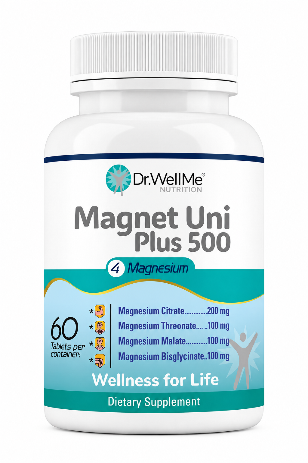 Dr.WellMe Magnet Uni Plus 500 mg