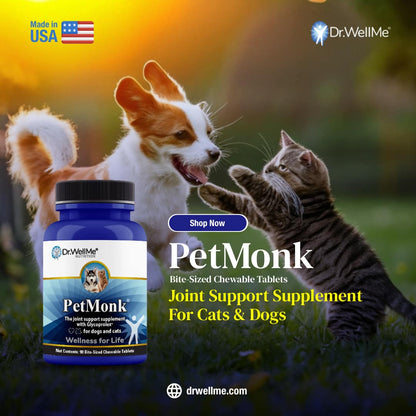 PetMonk- Joint Supplement for Pets - 90 Chewable Tablets