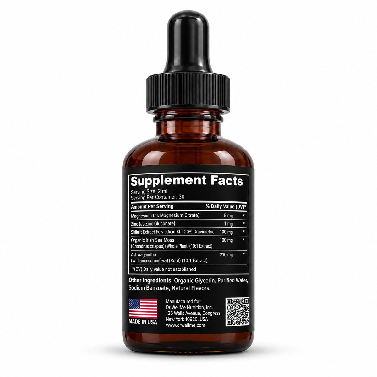 Shilajit with Sea Moss and Ashwagandha Drops