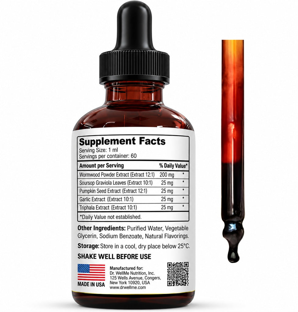 Para Defend Liquid Drops with Wormwood, Soursop & Pumpkin Seed Oil