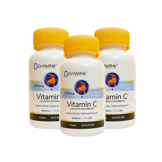 Vitamin C Calcium Ascorbate 1000 mg Stomach Friendly (3 Bottles)