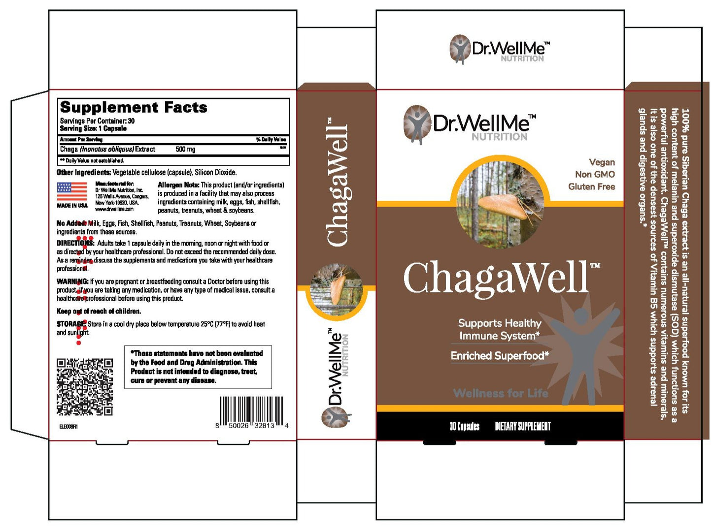 ChagaWell - Chaga mushroom Capsules